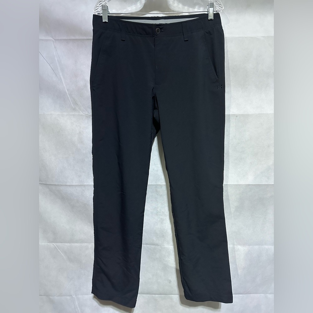 Under Armour Match Play Golf Pants Mens 34x32 Black Straight Leg Performance EUC